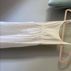 girls white and gold dress